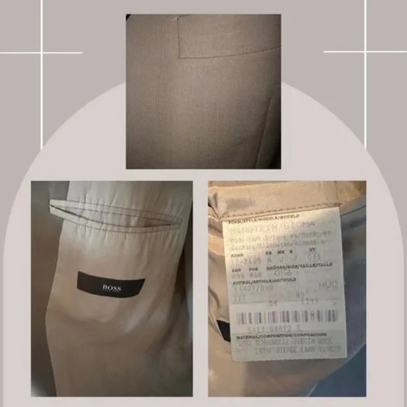 #11 - HUGO BOSS - TAN SUIT (JACKET AND PANTS) - SIZE 56 (46) - Picture 2 of 4